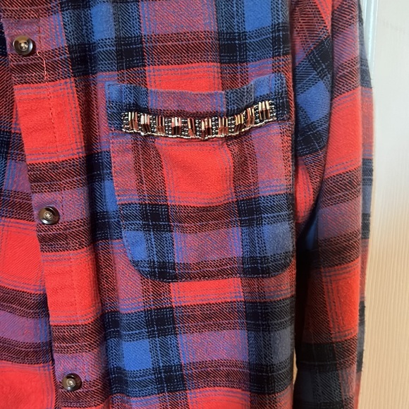 Size XS Hollister Plaid Button up - Picture 2 of 4